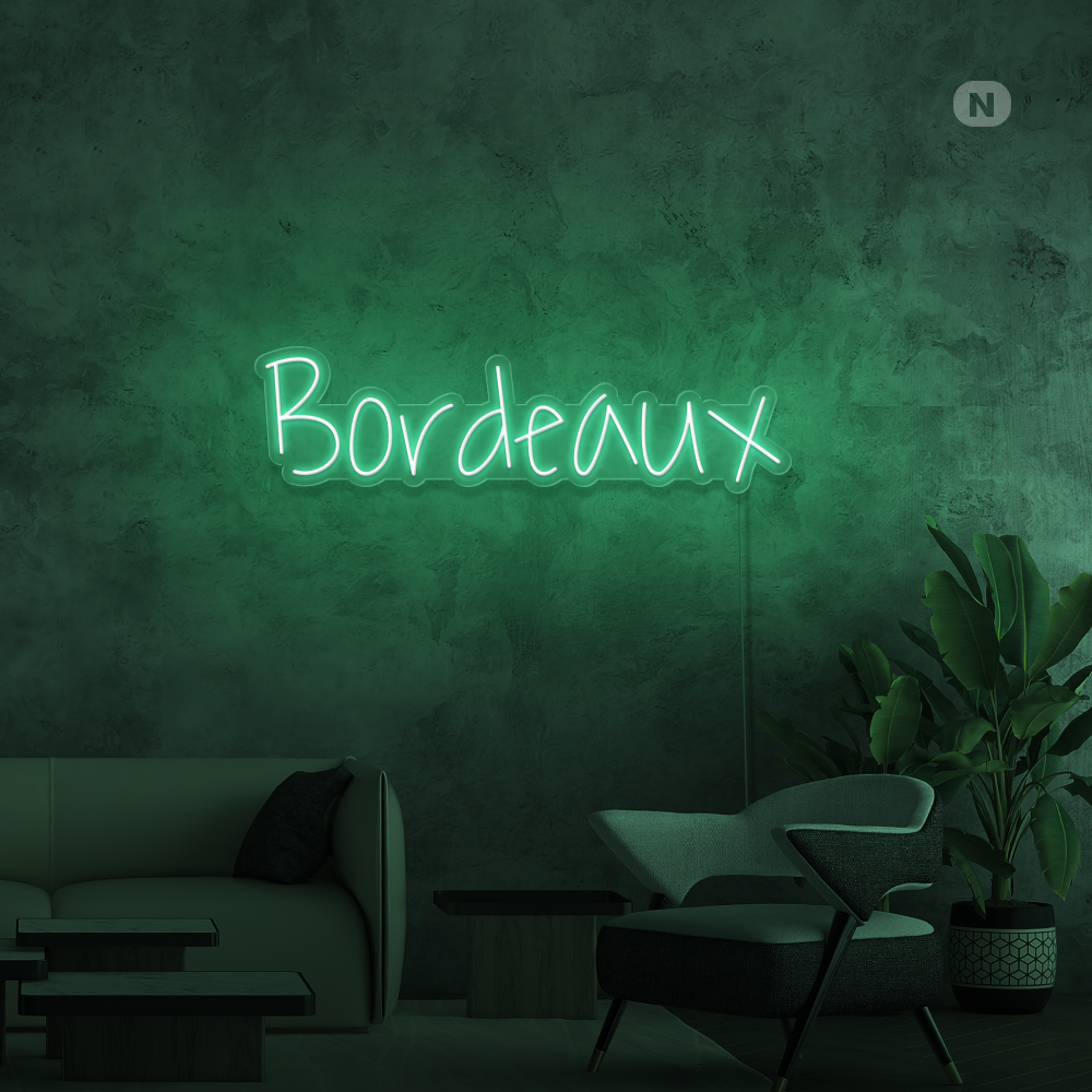 Éclairage au néon Bordeaux