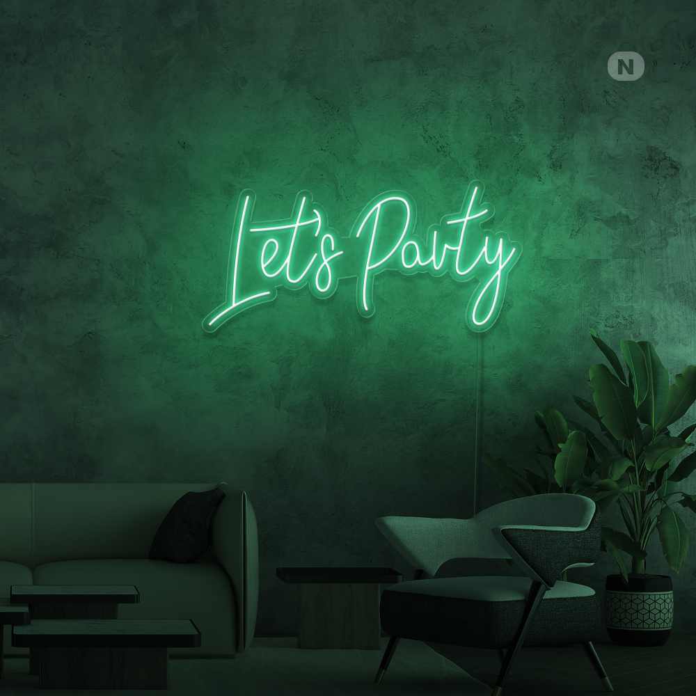 Enseigne Néon Lets Party