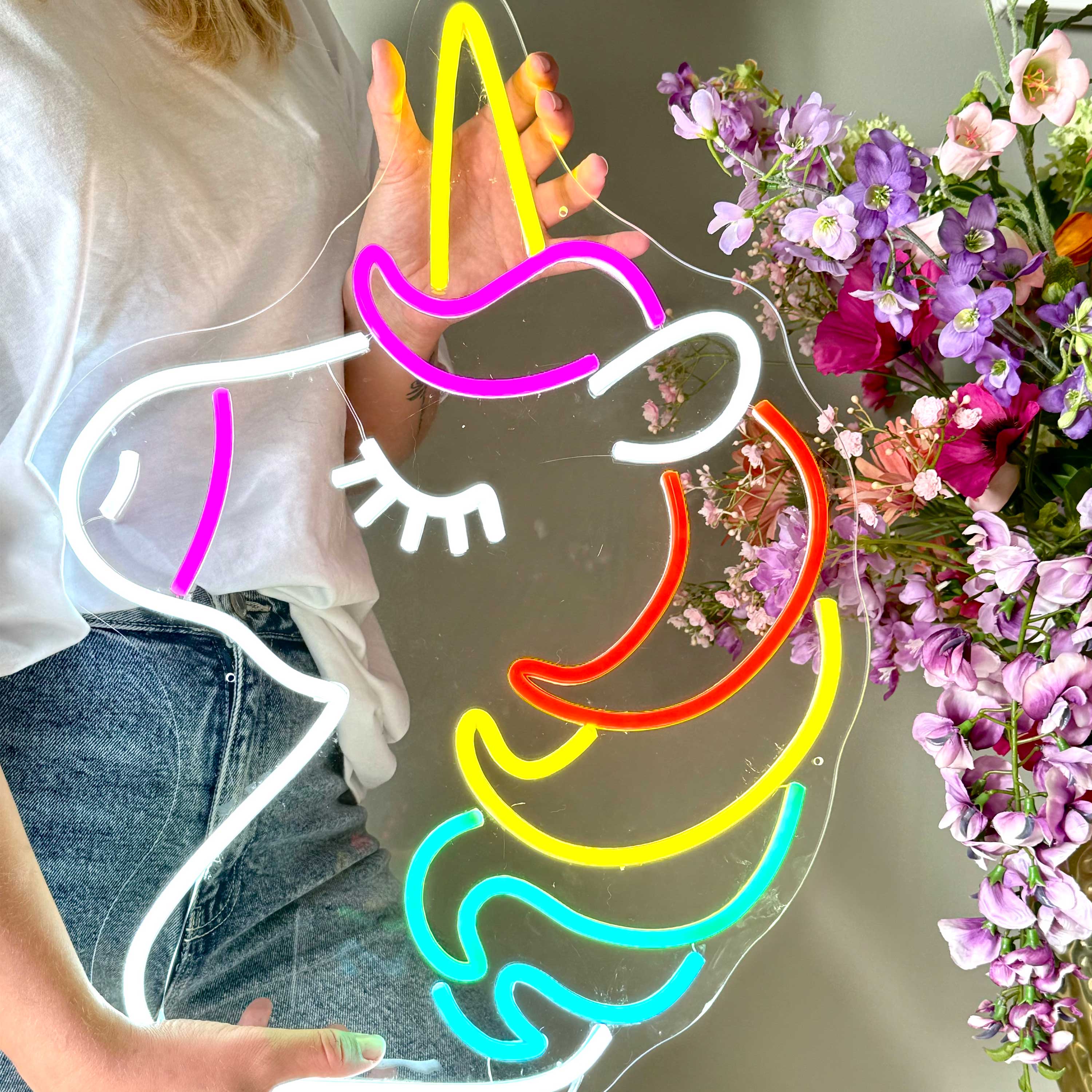 Enseigne néon Licorne 2