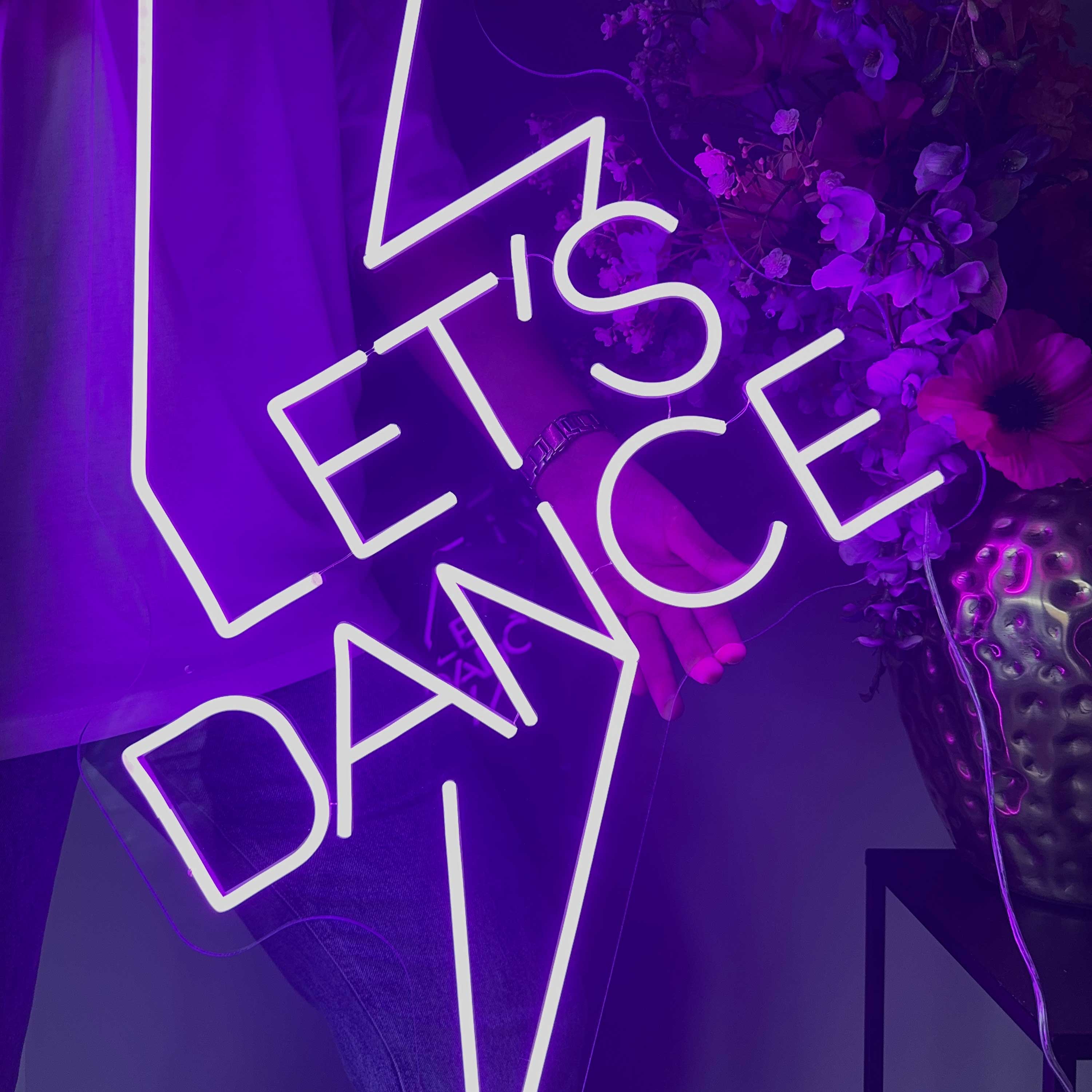 Enseigne néon Let's Dance