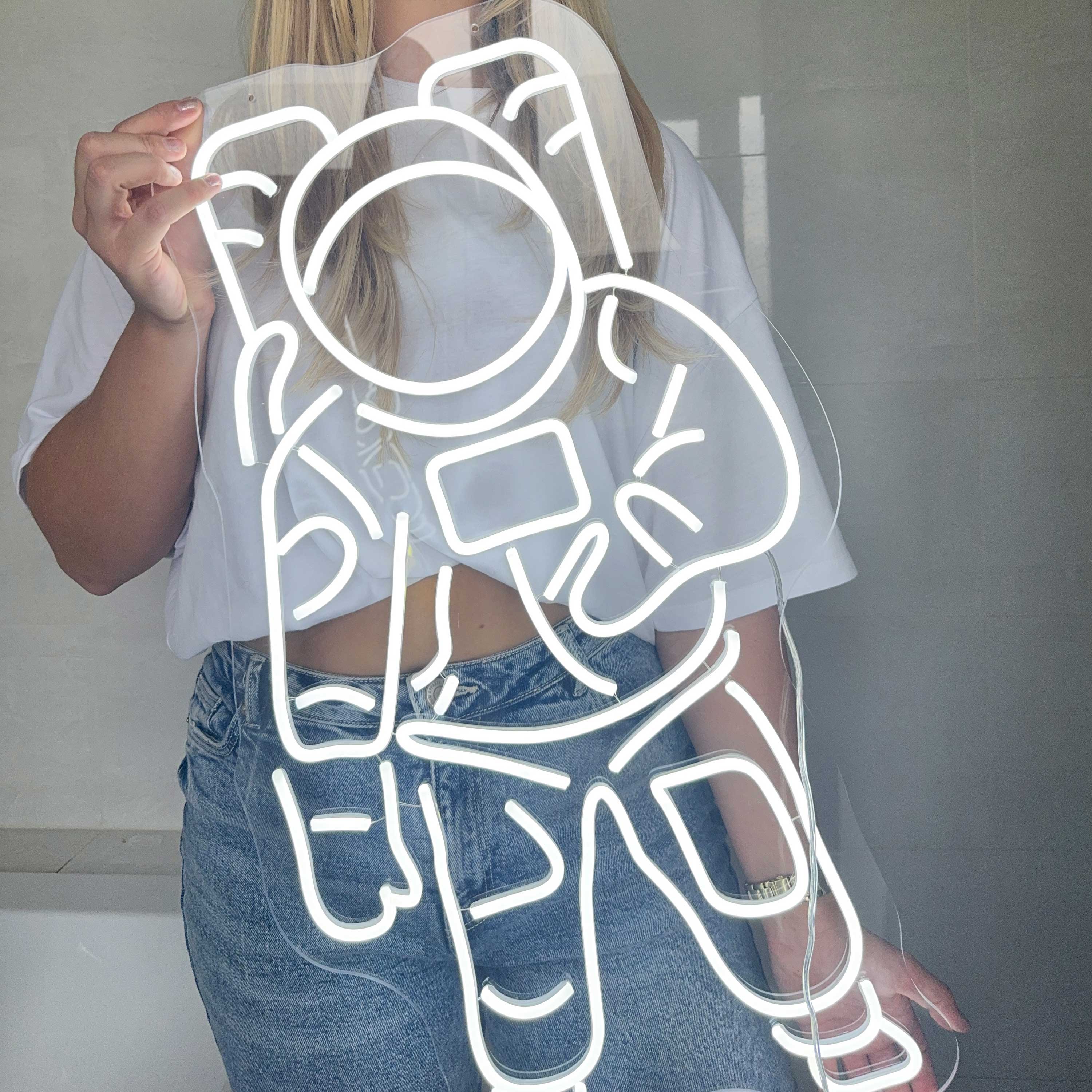 Enseigne néon Astronaute
