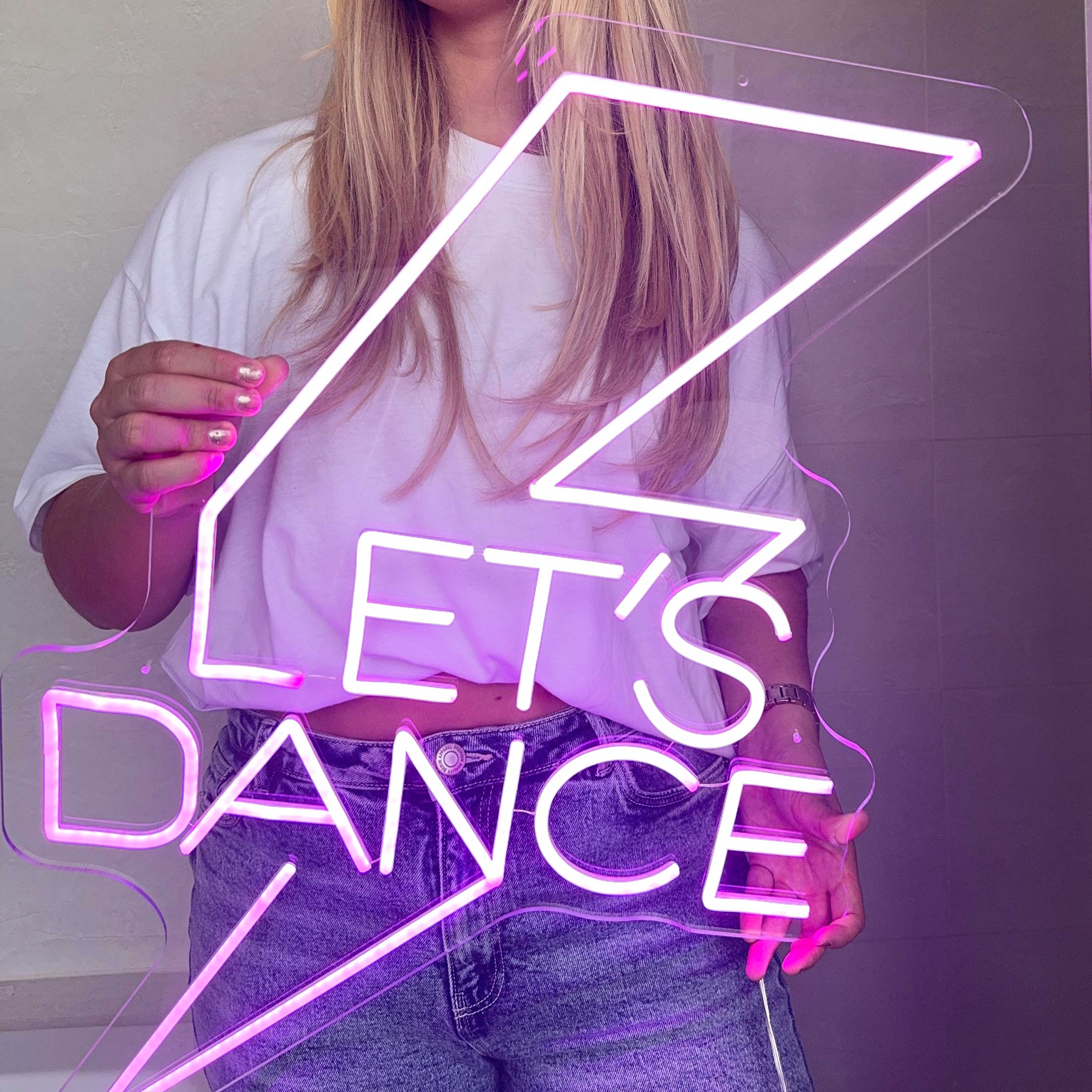 Enseigne néon Let's Dance