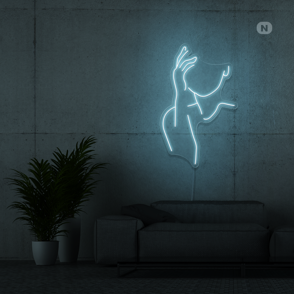 Enseigne néon Visage séduisant