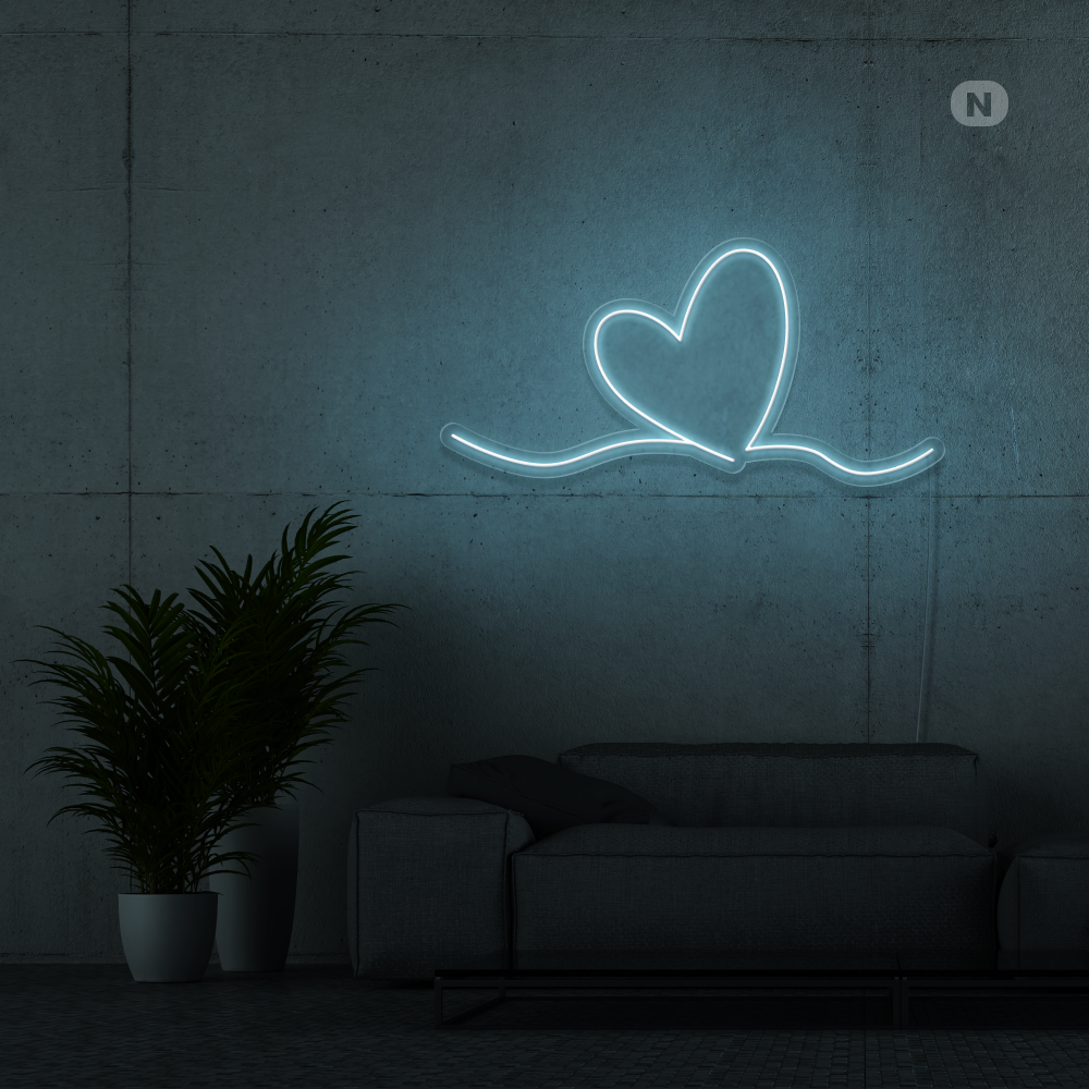 Enseigne néon L'amour en fait