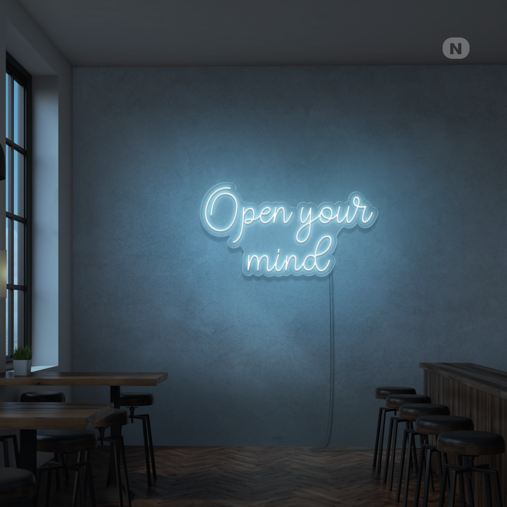 Enseigne Néon Open your mind