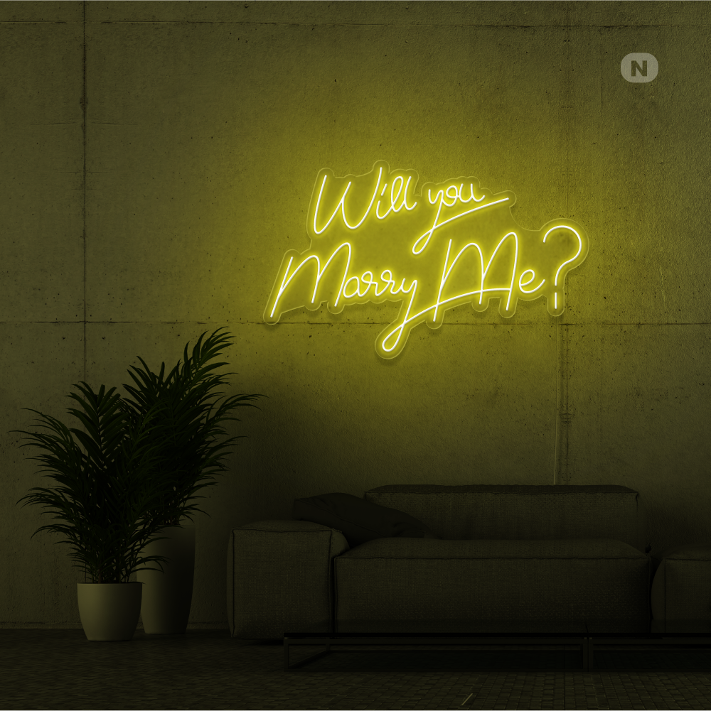 Enseigne Néon Will You Marry Me