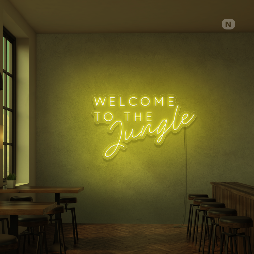 Enseigne Néon Welcome to the Jungle