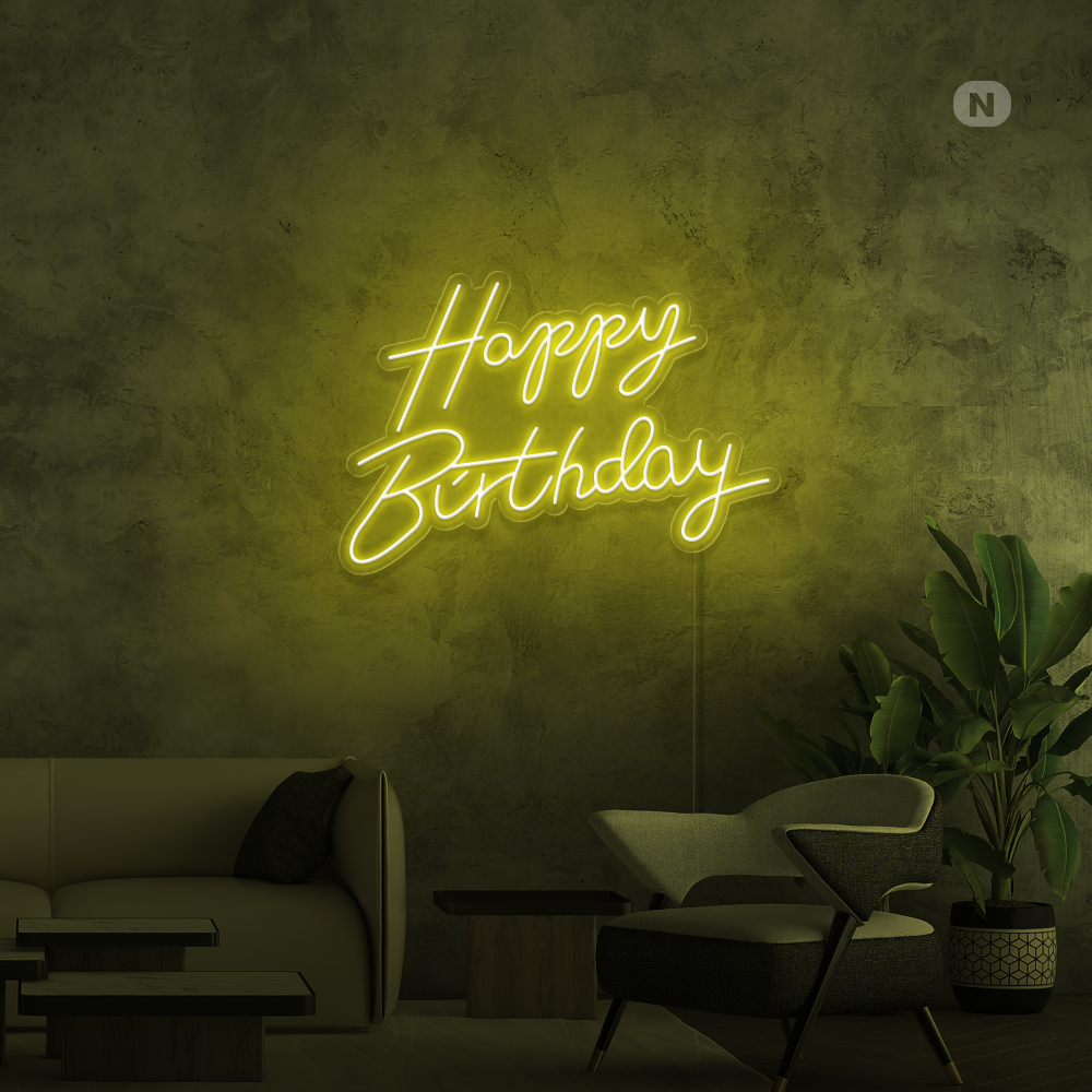 Enseigne Néon Happy Birthday
