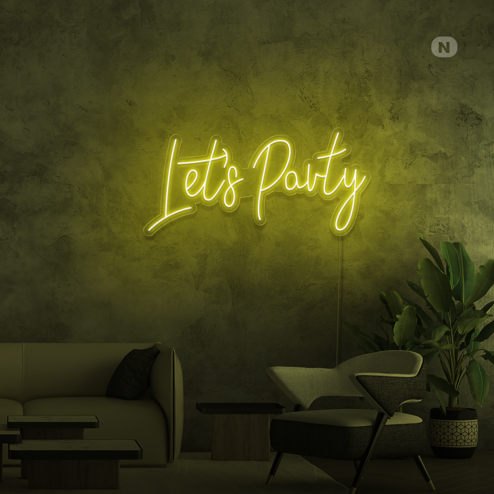 Enseigne Néon Lets Party