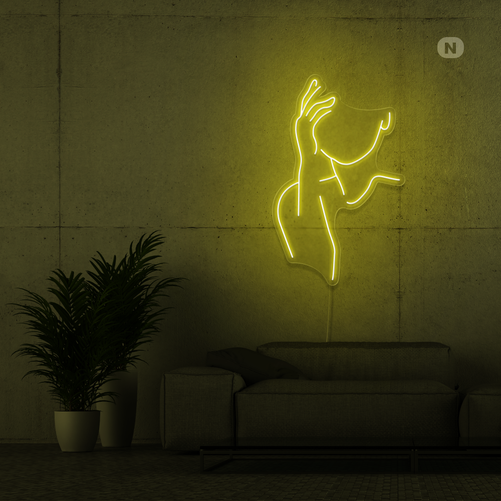Enseigne néon Visage séduisant