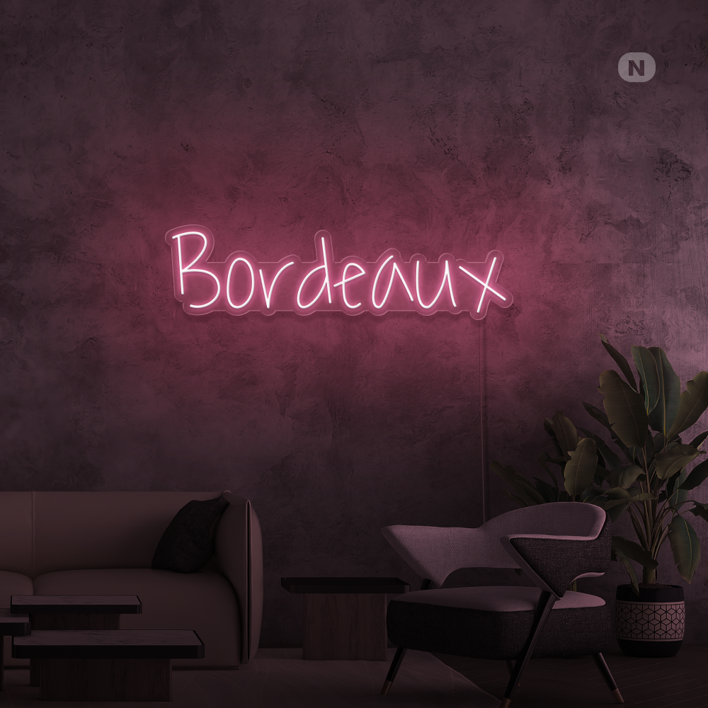 Éclairage au néon Bordeaux