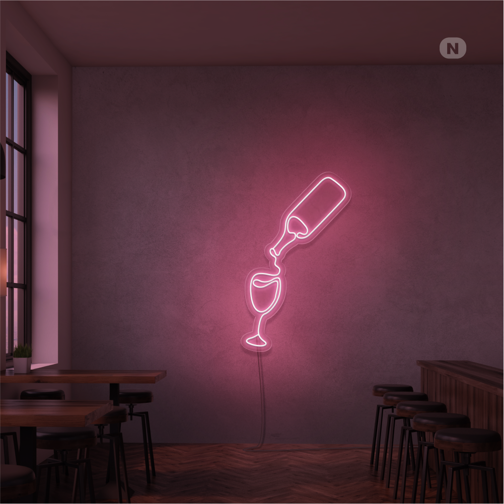 Enseigne Néon Amateur de vin