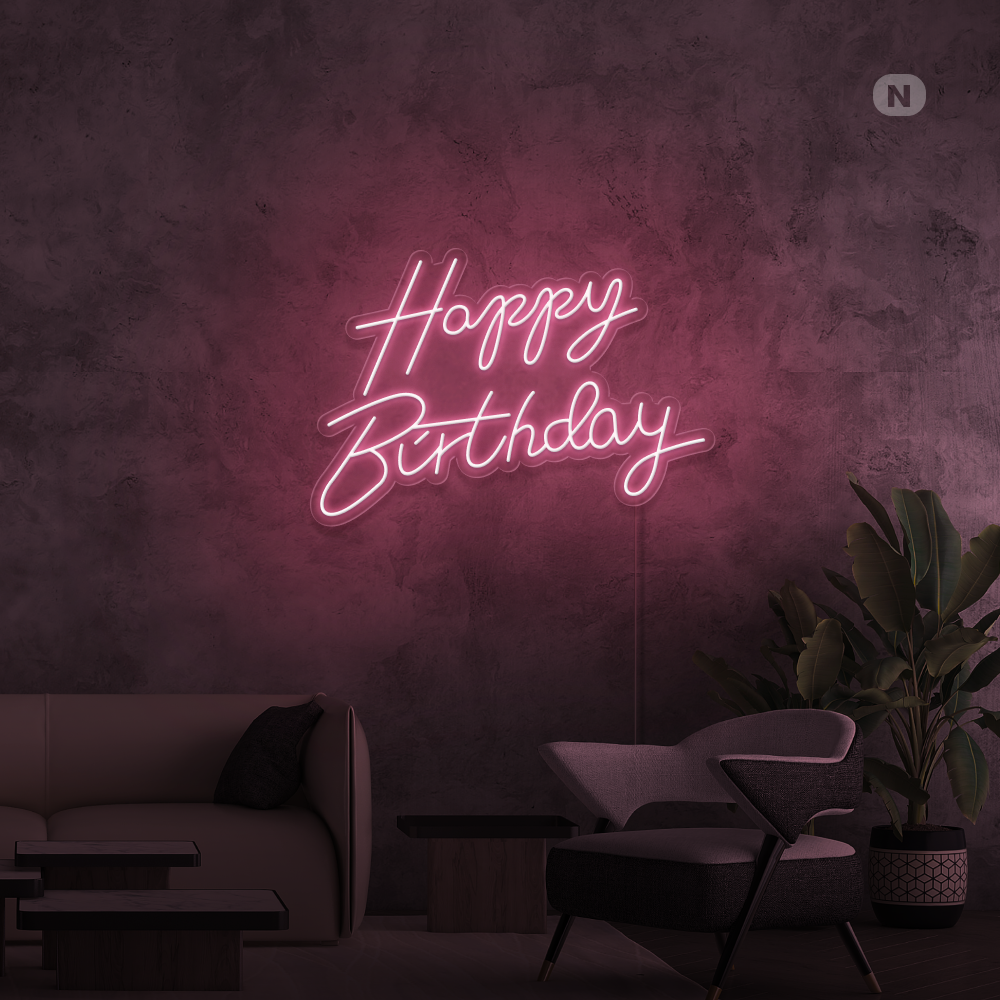 Enseigne Néon Happy Birthday