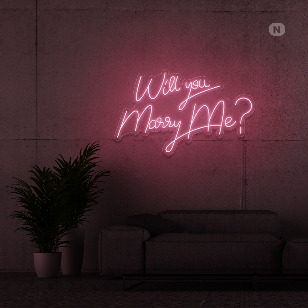 Enseigne Néon Will You Marry Me