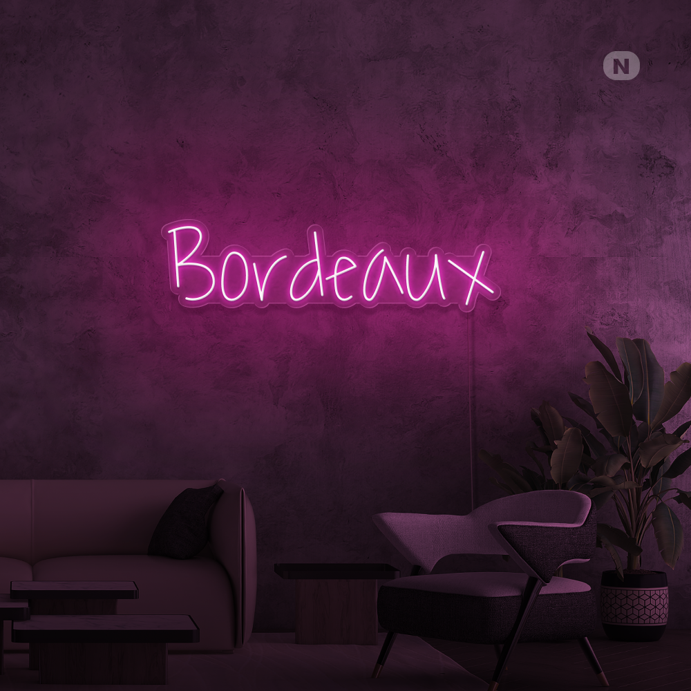 Éclairage au néon Bordeaux