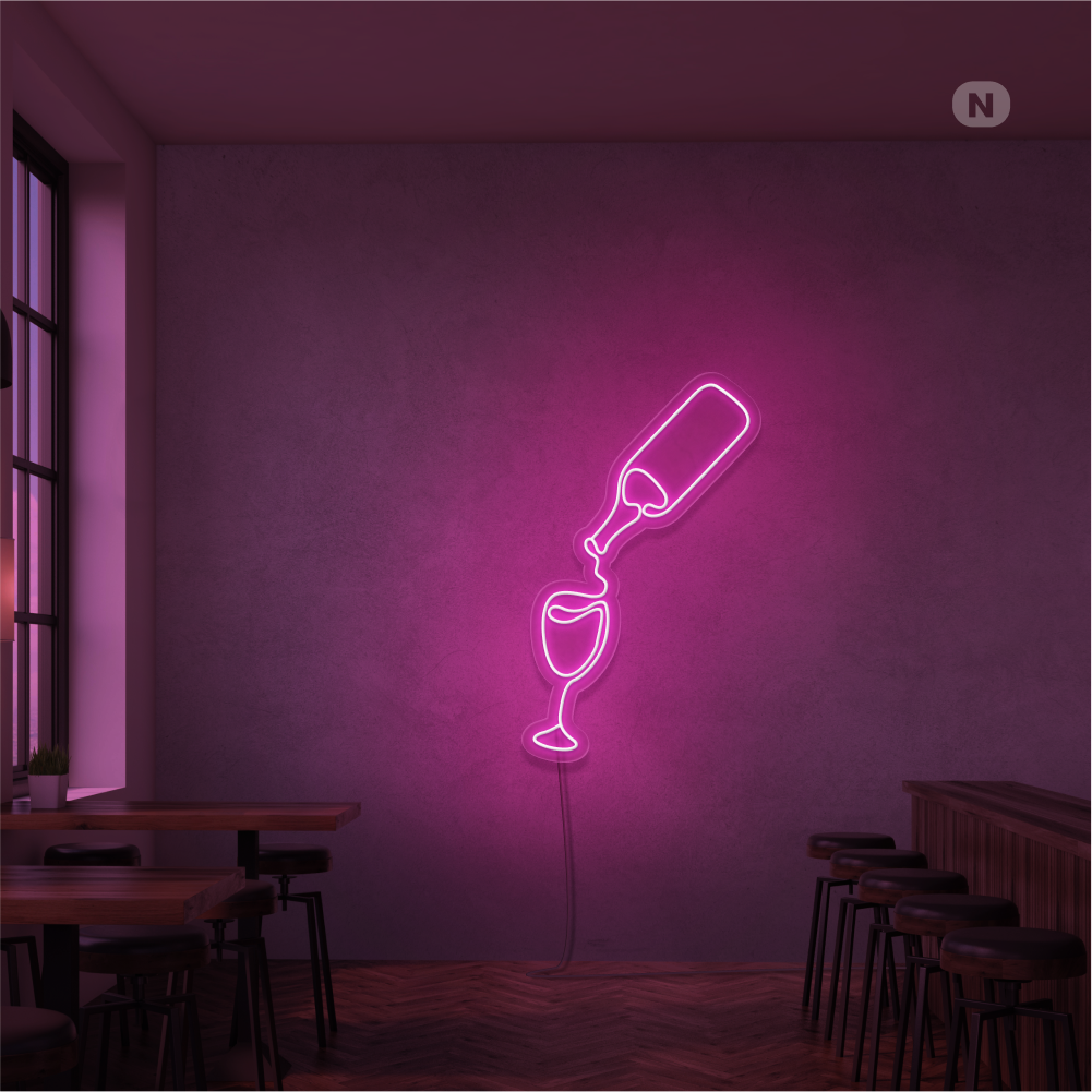 Enseigne Néon Amateur de vin