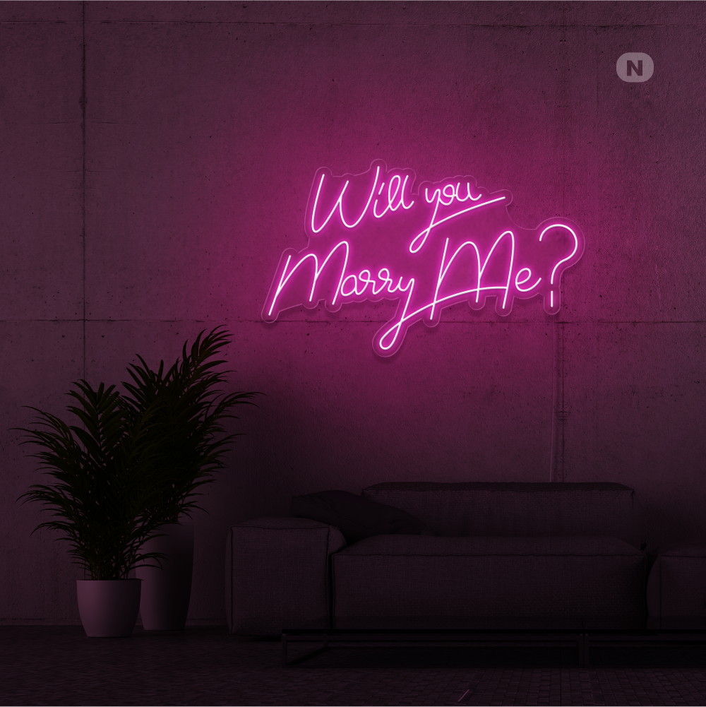 Enseigne Néon Will You Marry Me