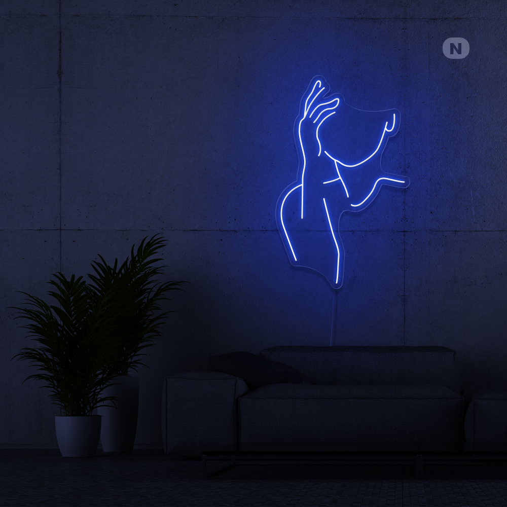 Enseigne néon Visage séduisant