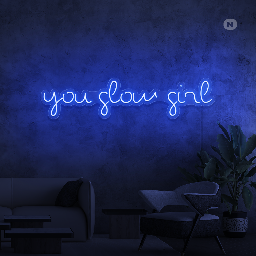 Enseigne néon You Glow Girl