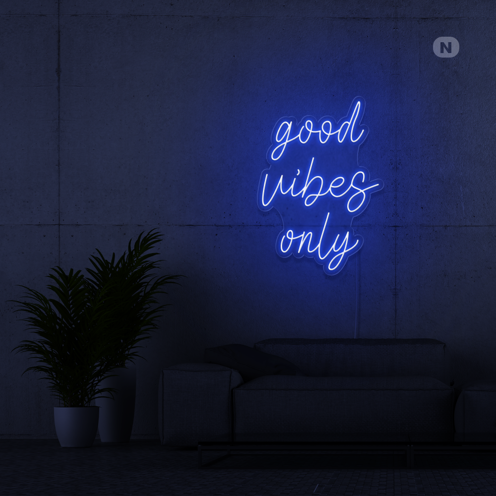 Enseigne Néon Good Vibes Only