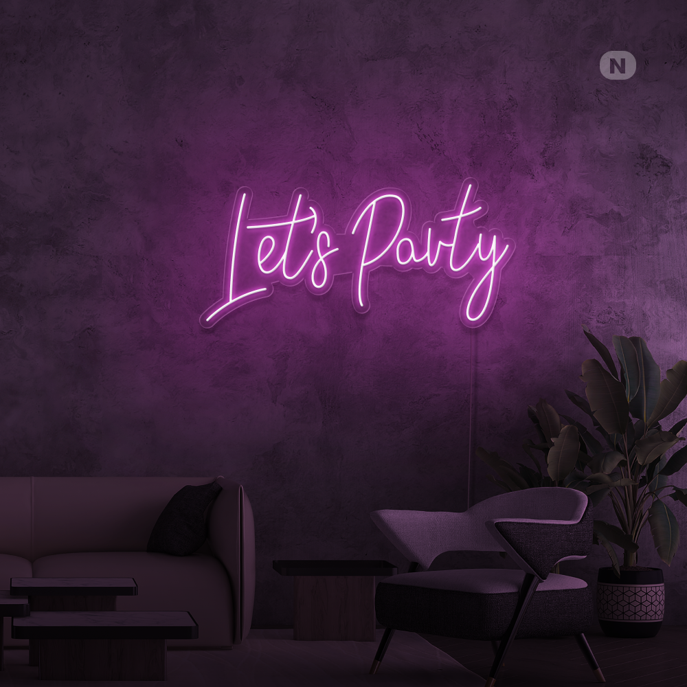 Enseigne Néon Lets Party