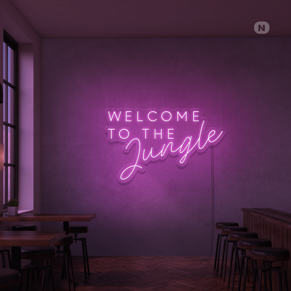 Enseigne Néon Welcome to the Jungle