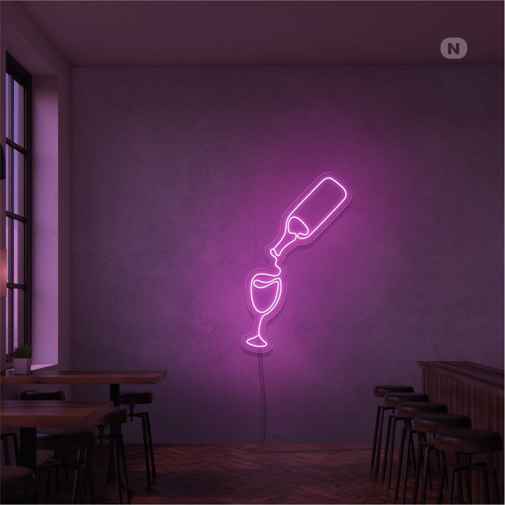 Enseigne Néon Amateur de vin