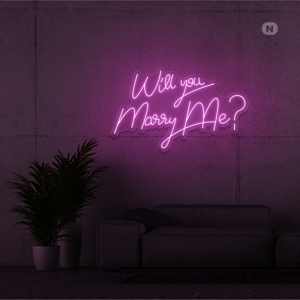 Enseigne Néon Will You Marry Me