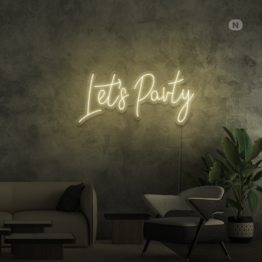 Enseigne Néon Lets Party