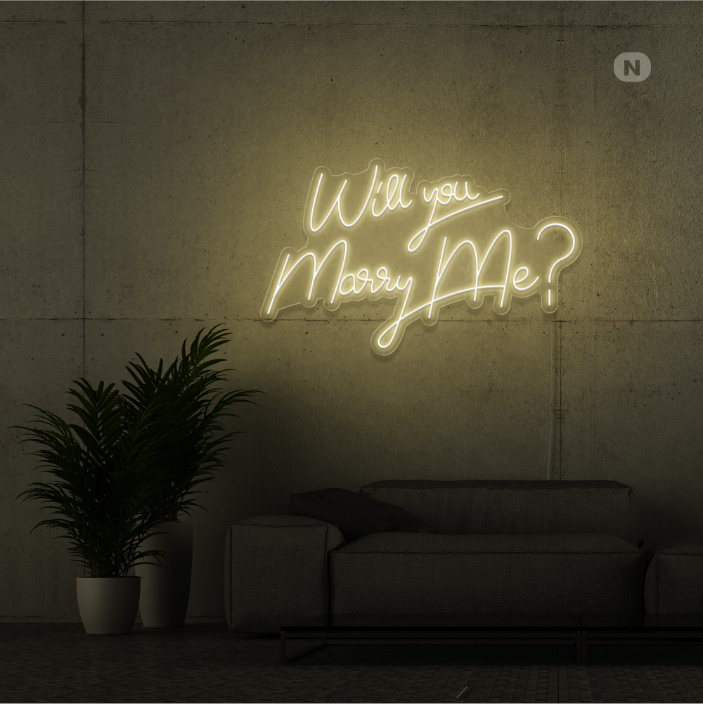 Enseigne Néon Will You Marry Me