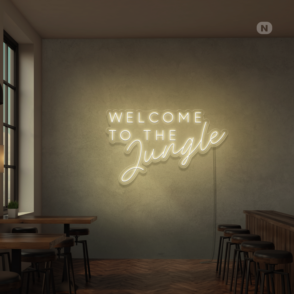 Enseigne Néon Welcome to the Jungle