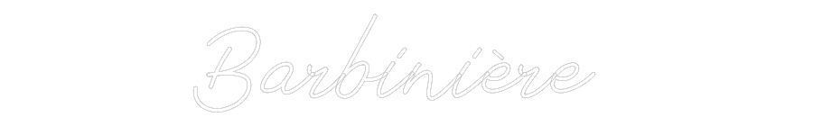 Néon personnalisé: Barbinière