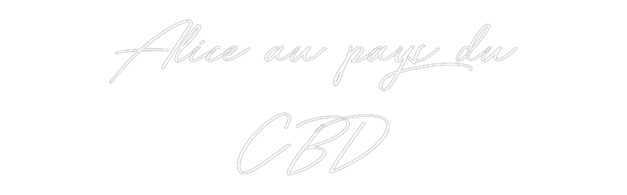 Néon personnalisé: Alice au pays...