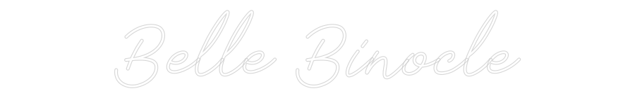 Néon personnalisé: Belle Binocle
