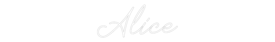 Néon personnalisé: Alice