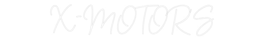Néon personnalisé: X-MOTOR’S