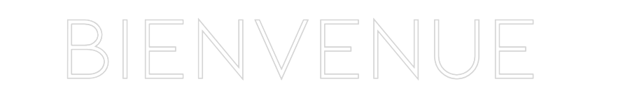 Néon personnalisé: Bienvenue