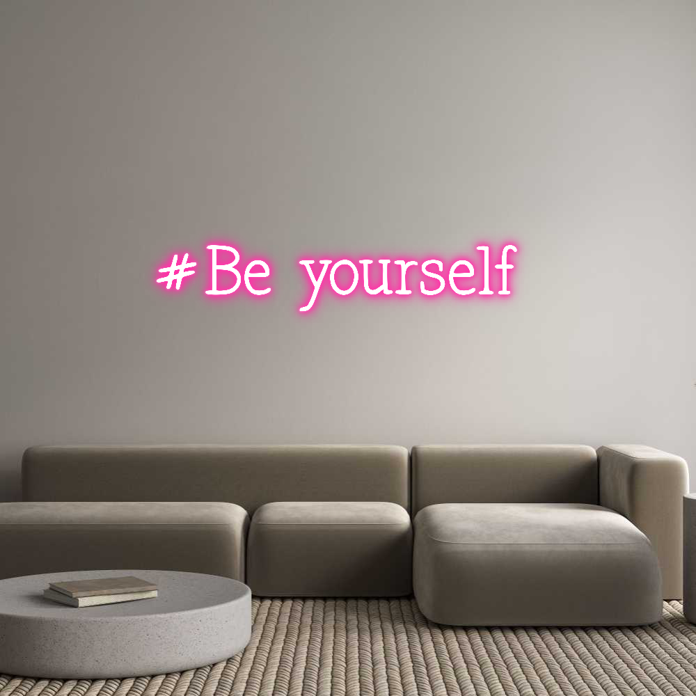 Néon personnalisé: #Be yourself