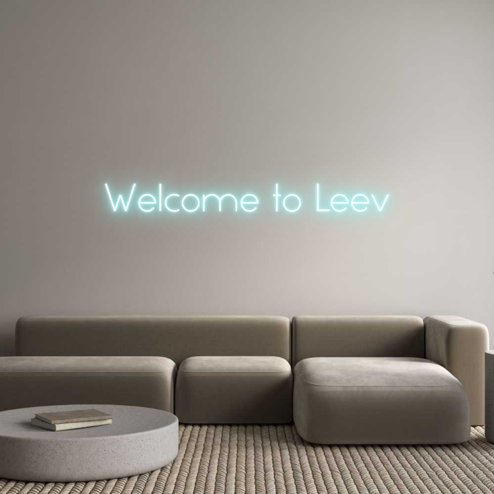 Néon personnalisé: Welcome to Leev