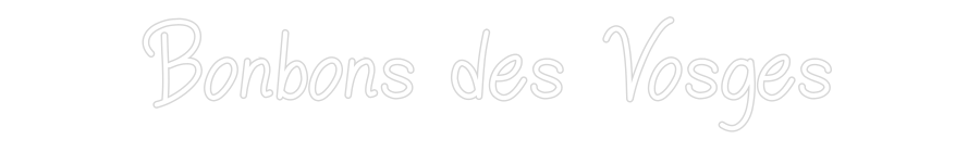 Néon personnalisé: Bonbons des V...