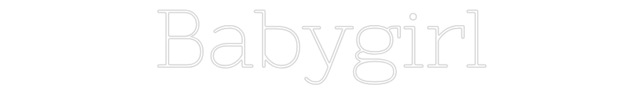 Néon personnalisé: Babygirl