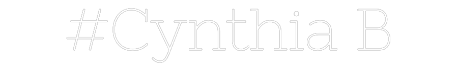 Néon personnalisé: #Cynthia B