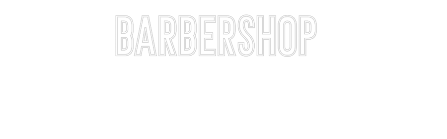 Néon personnalisé: BARBERSHOP
