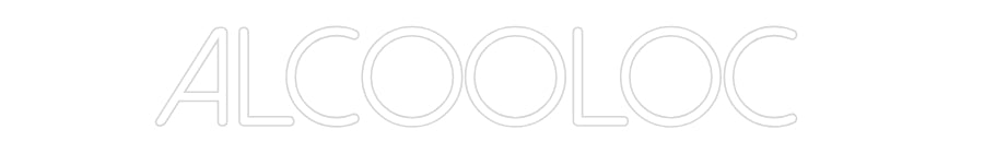 Néon personnalisé: Alcooloc