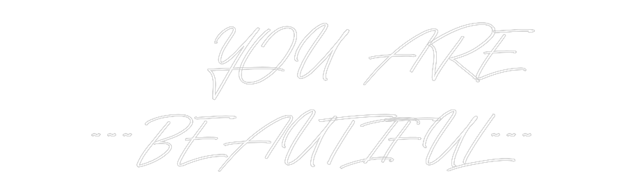 Néon personnalisé: YOU AR...