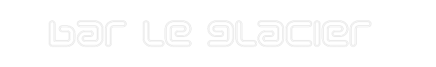 Néon personnalisé: bar le glacier