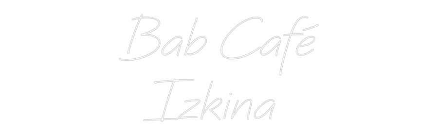 Néon personnalisé: Bab Café
I...