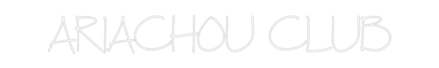 Néon personnalisé: ARIACHOU CLUB