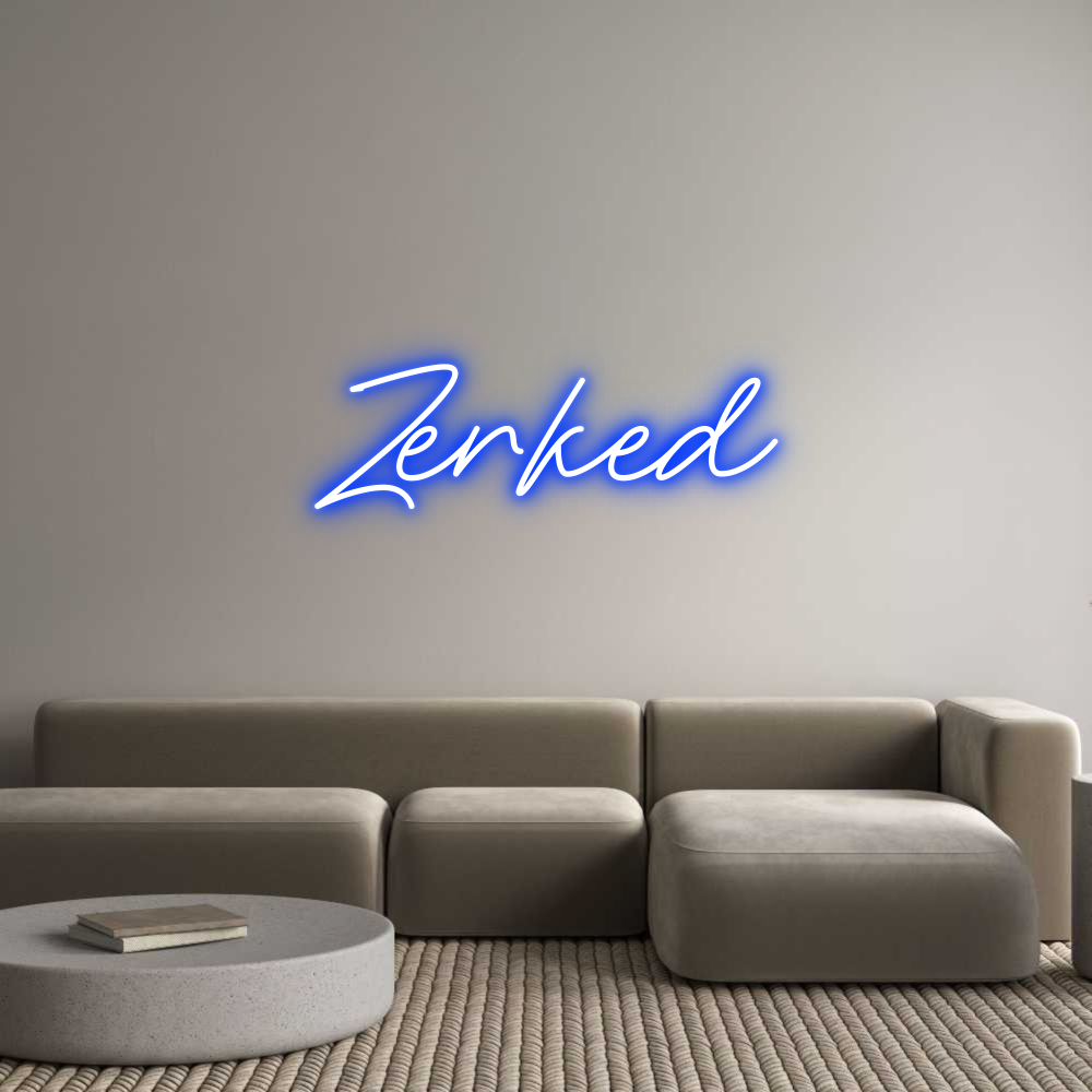 Néon personnalisé: Zerked