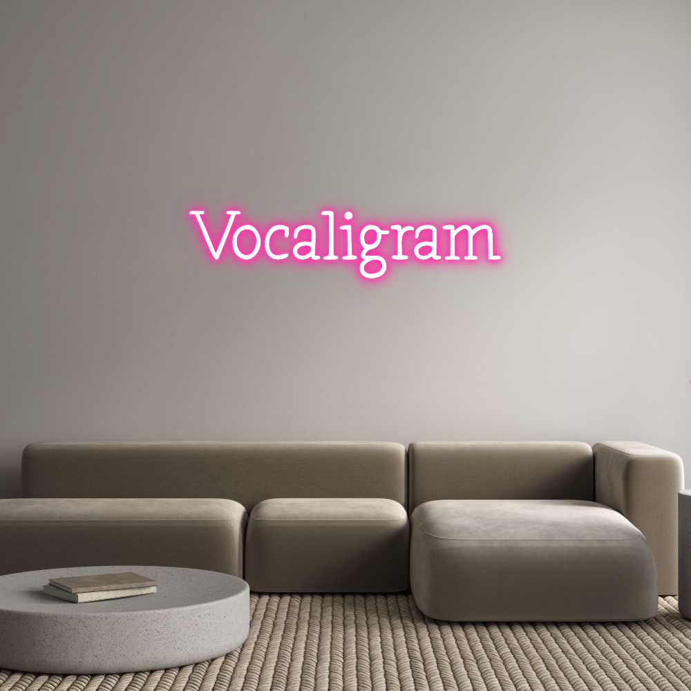 Néon personnalisé: Vocaligram
